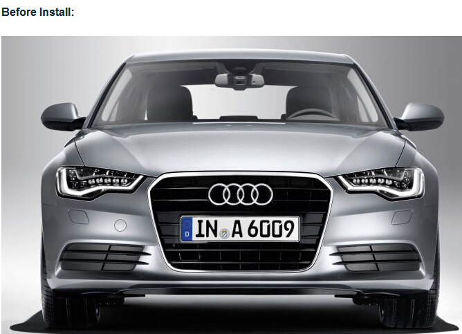 LED Daytime Running Light kit For Audi A6 A6L C7 Driving Fog Lamp DRL