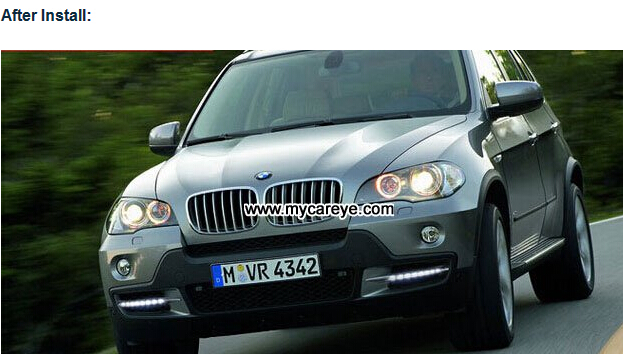 BMW X5 E70 DRL LED Daytime driving light kit Car front lights upgrade