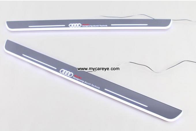 Audi Q3 Q7 car accessories upgrade new led door moving scuff plate lights