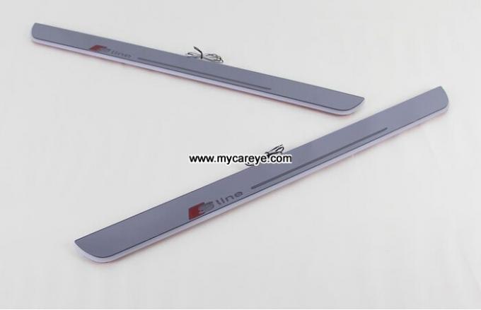 Audi A7 dynamic moving LED lights Door sill Plate threthold Trim Panel