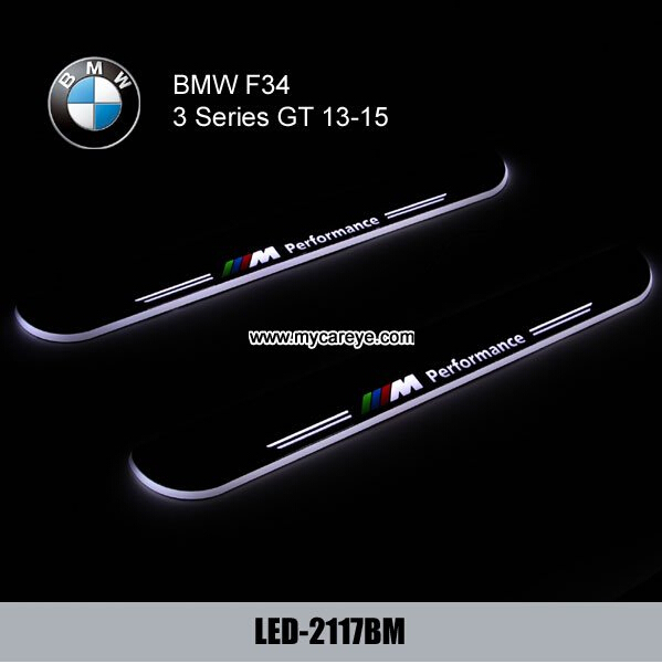 BMW F34 GT car door welcome lights LED Moving Door sill Scuff for sale