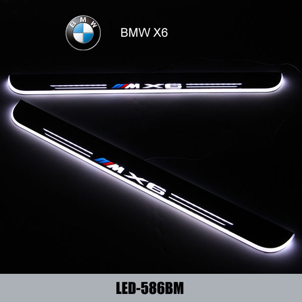 BMW X6 35i 40i 50i M50d Car accessory LED moving door scuff led lights