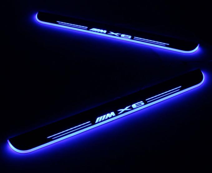 BMW X6 35i 40i 50i M50d Car accessory LED moving door scuff led lights