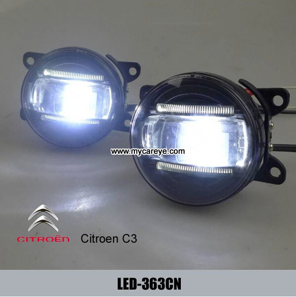 Citroen C3 car front led fog lights for sale LED daytime running lights DRL