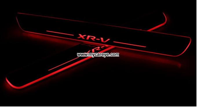 Car Door sill scuff plate Guards threshold LED light For Honda XR-V