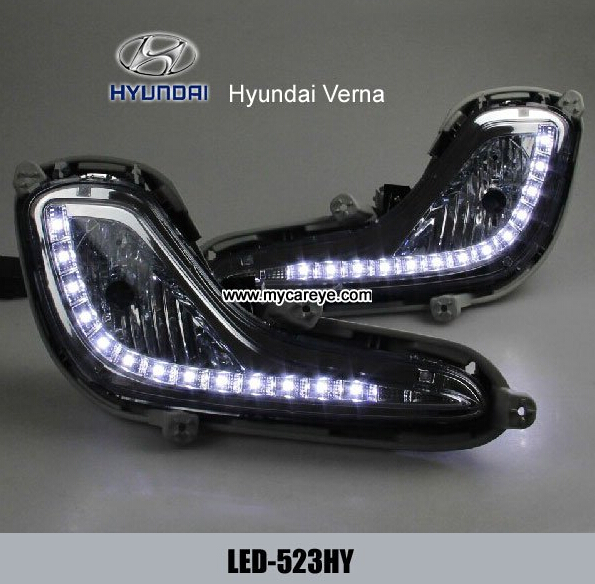 Hyundai Verna DRL LED Daytime Running Lights autobody light upgrade