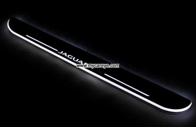 Jaguar XF LED lights side step car door sill led light pedal scuff