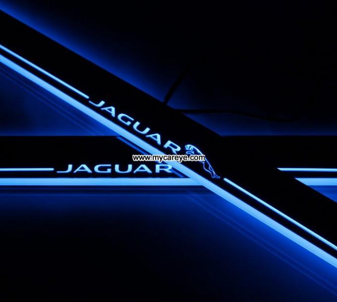 Jaguar XF LED lights side step car door sill led light pedal scuff