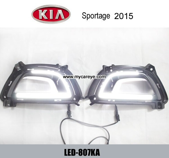 KIA Sportage 2015 DRL LED Daytime driving Lights Car front light upgrade