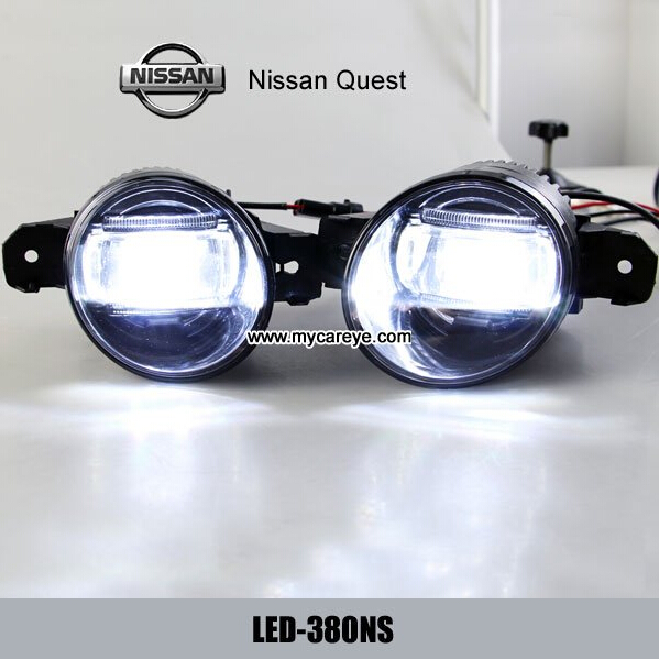 Nissan Quest car front fog light LED DRL daytime driving lights custom