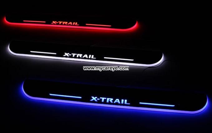 Nissan X-Trail car pedal set LED lights pedal car step Moving door scuff