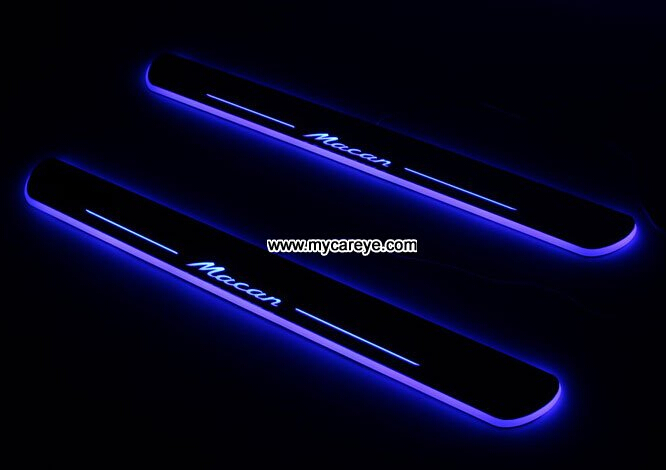 Porsche Macan car door safety lights led moving specail scuff light