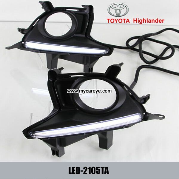 TOYOTA Highlander 2015 DRL LED Daytime Running Lights car light upgrade