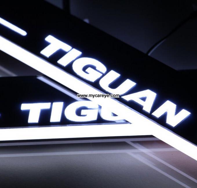 Volkswagen VW Tiguan car Led lights Moving door sill light Welcome Pedal sale