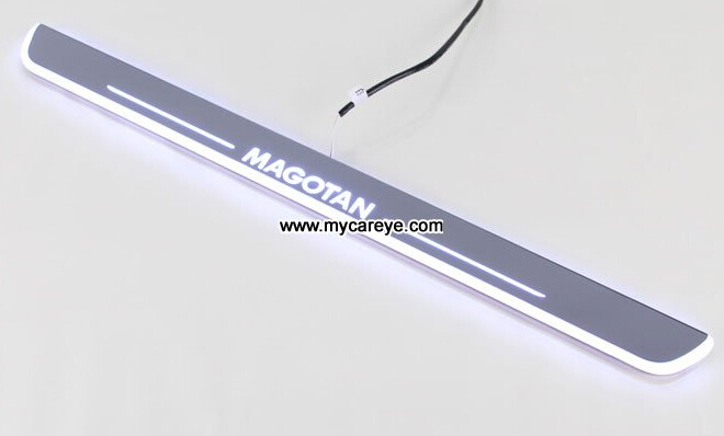 LED door scuff plate lights for Volkswagen VW Magotan door sill plate light sale