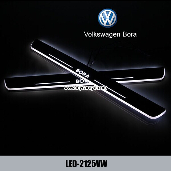 Volkswagen VW Bora car moving door floor lights LED door scuff plate light