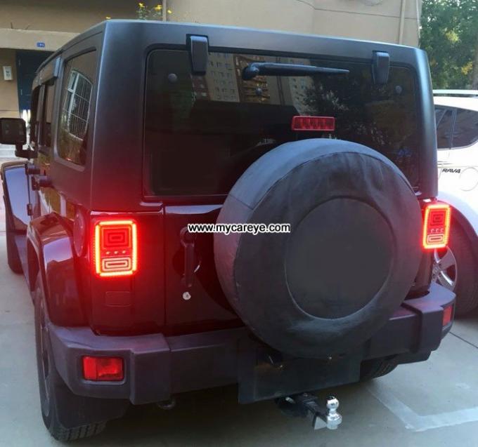 Jeep Wrangler Auto Rear-end Tail Brake Parking Lights LED TailLights Column back Rearing