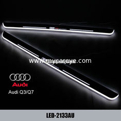 China Audi Q3 Q7 car accessories upgrade new led door moving scuff plate lights supplier