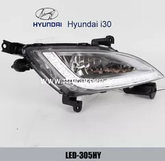 China HYUNDAI i30 DRL LED Daytime driving Lights Car led light aftermarket supplier