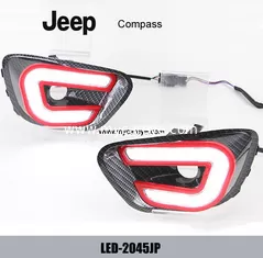 China Jeep Compass DRL LED daylight driving Lights turn signal indicators supplier