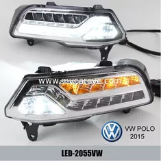 China Volkswagen VW Polo DRL LED Daytime Running Lights turn light steering supplier