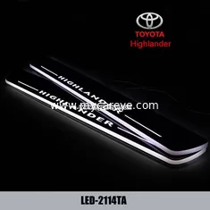 China Toyota Highlander car door welcome lights LED Moving Door sill Scuff for sale supplier