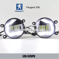 China Peugeot 208 front fog lamp assembly LED daytime running lights DRL supplier