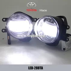 China TOYOTA Hiace car parts front fog lamp LED daytime running lights DRL supplier