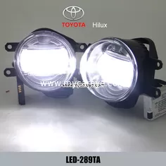 China TOYOTA Hilux car front led fog light cree daytime driving daylight DRL supplier