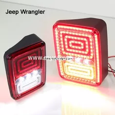 China Jeep Wrangler Auto Rear-end Tail Brake Parking Lights LED TailLights Column back Rearing supplier