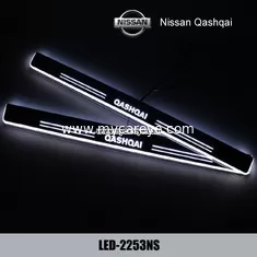 China Nissan Qashqai car accessories upgrade led door moving scuff plate lights supplier
