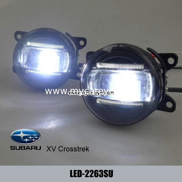 Subaru XV Crosstrek car lighter front fog led light DRL daytime running