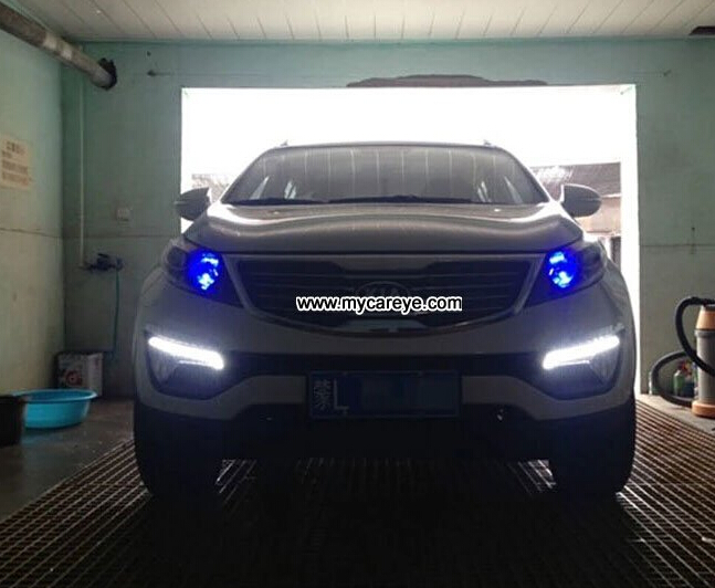 KIA Sportage DRL LED Daytime Running Lights Car front light retrofit