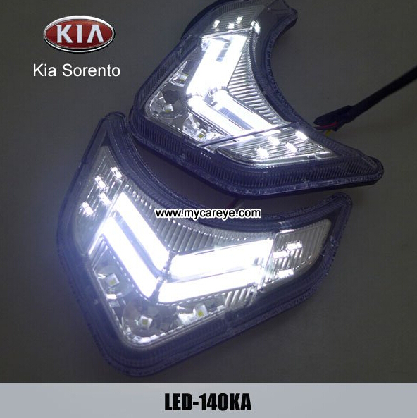 KIA Sorento DRL LED Daytime Running Lights Car front driving daylight