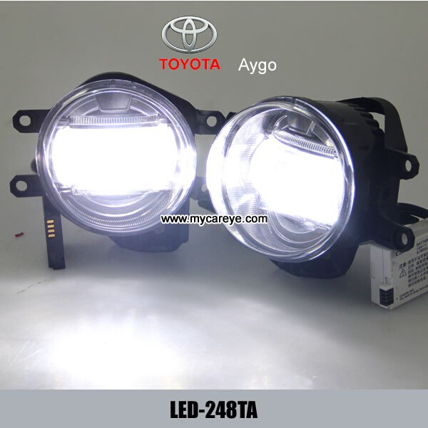 TOYOTA Aygo car front fog LED daytime driving lights DRL autobody parts