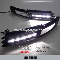 China Bright White LED DRL Daytime Fog Light Run signal lamp For Audi A6 A6L supplier