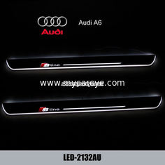 China Audi A6 car led lights moving door sill plate pedal steps for sale supplier