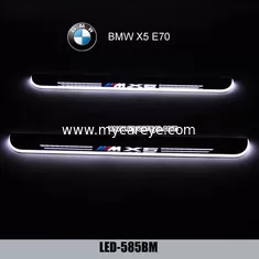 China BMW X5 E70 Car accessory stainless steel scuff plate door sill LED light supplier