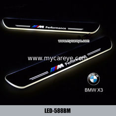 China BMW X3 Car accessory stainless steel scuff plate door sill plate lights supplier