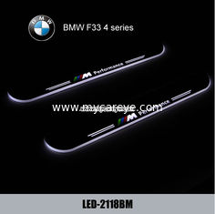 China BMW F33 4 series car logo light in door Water proof pedal LED lights sale supplier