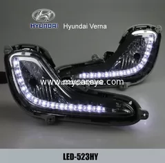 China Hyundai Verna DRL LED Daytime Running Lights autobody light upgrade supplier