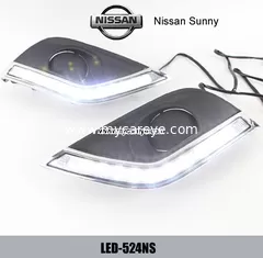 China Nissan Sunny DRL LED Daytime Running Lights car light units for sale supplier