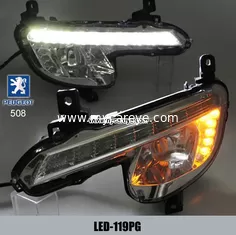 China Peugeot 508 DRL LED Daytime Running Light car driving daylight company supplier