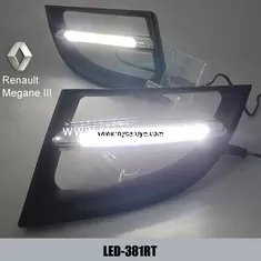 China Renault Megane III DRL LED Daytime Running Lights car light replacements supplier