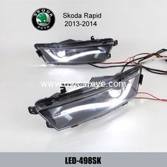 China Skoda Rapid DRL LED light guide Daytime driving Lights foglight daylight supplier