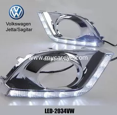 China Volkswagen VW Jetta Sagitar DRL LED Daytime Running Lights car retrofit supplier