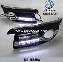 China Volkswagen VW Jetta Sagitar DRL turn signal LED driving Lights upgrade supplier