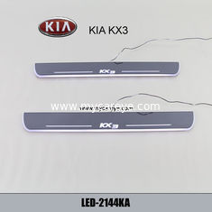 China Kia KX3 Car accessory stainless steel scuff plate door sill plate light LED supplier