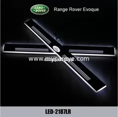 China Range Rover Evoque LED lights side step car pedal scuff door sill led light supplier
