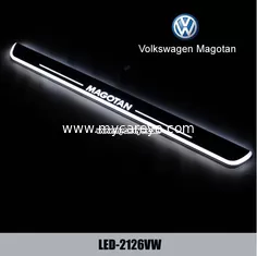 China LED door scuff plate lights for Volkswagen VW Magotan door sill plate light sale supplier